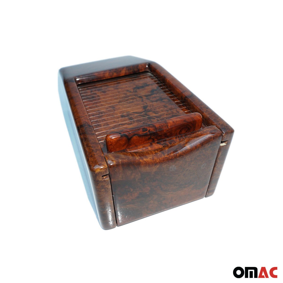 Mercedes W126 Tape Box - Omac - Walnut - '86-'91